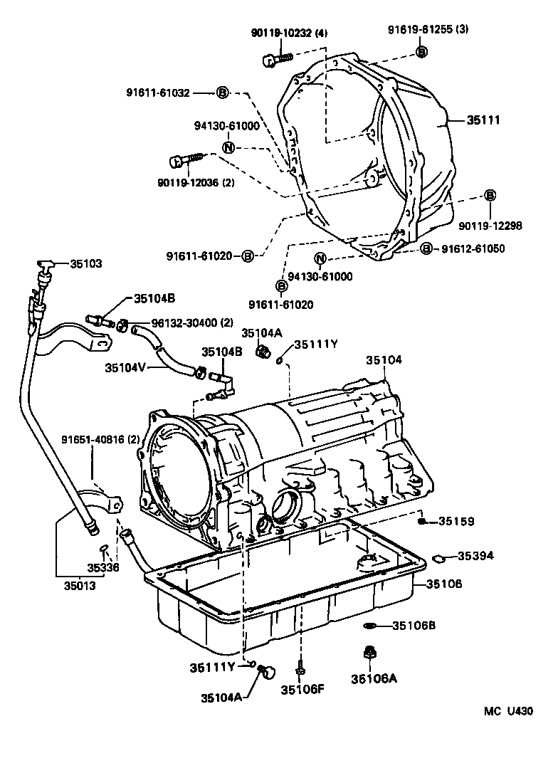  4RUNNER |  TRANSMISSION CASE OIL PAN ATM