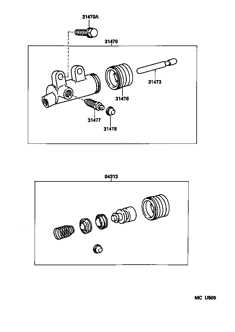  4RUNNER |  CLUTCH RELEASE CYLINDER