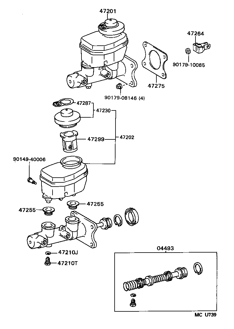  LX450 |  BRAKE MASTER CYLINDER