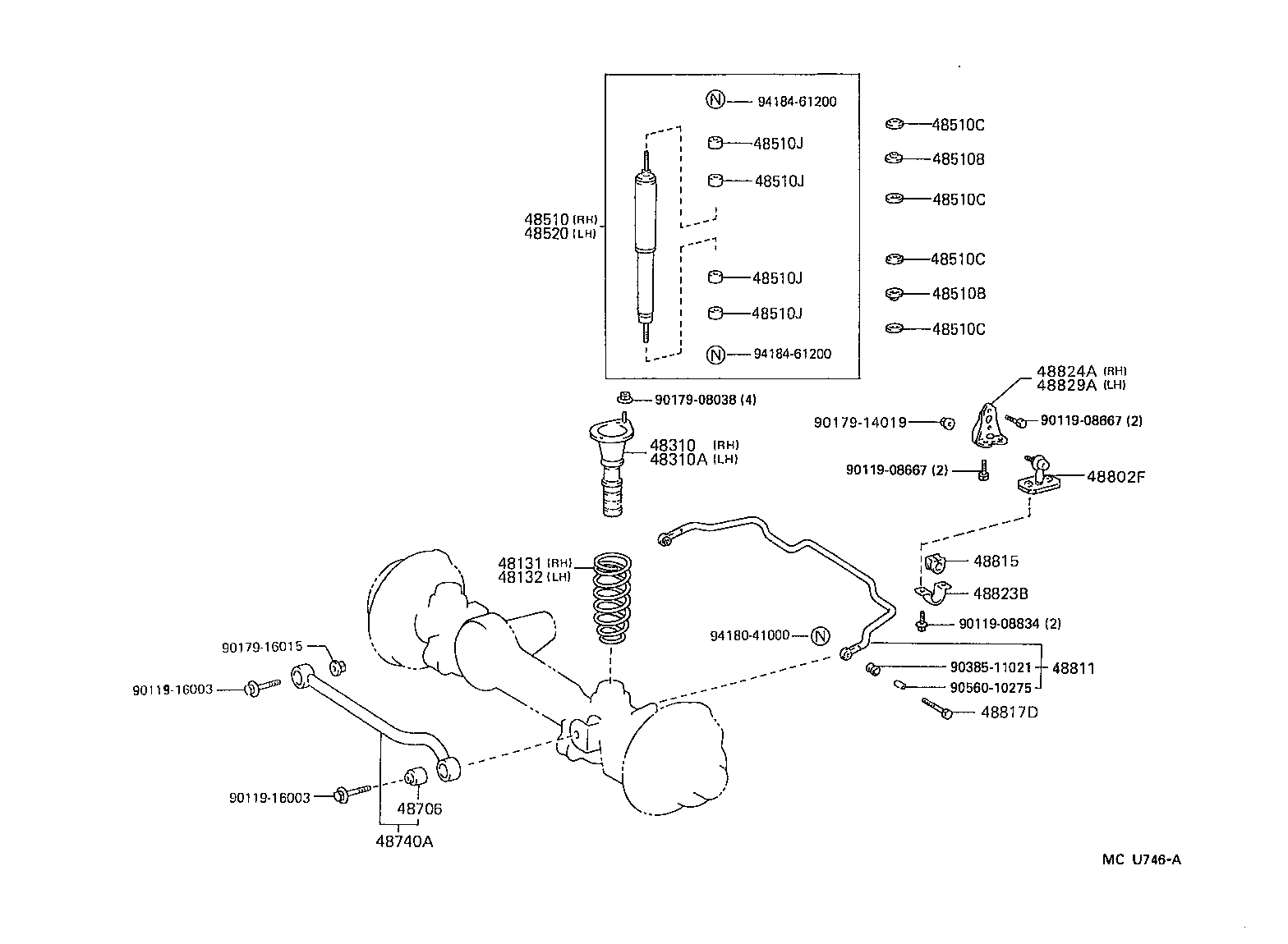  LX450 |  FRONT SPRING SHOCK ABSORBER