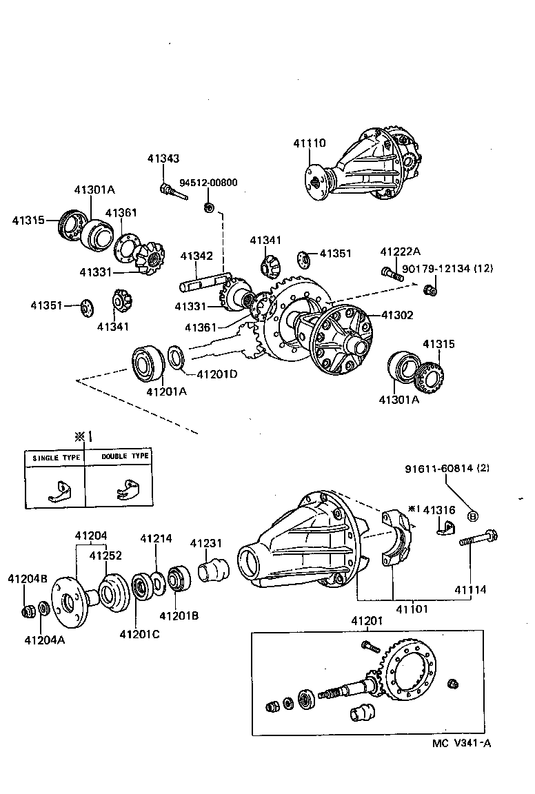  LX450 |  REAR AXLE HOUSING DIFFERENTIAL