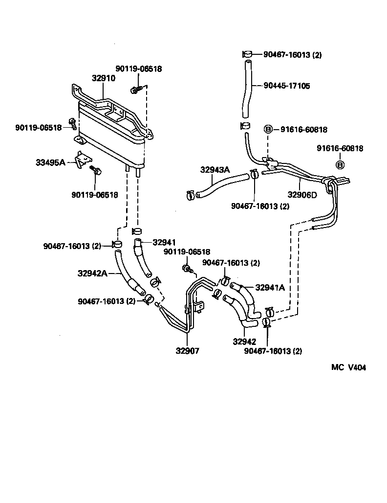  ES300 |  OIL COOLER TUBE ATM