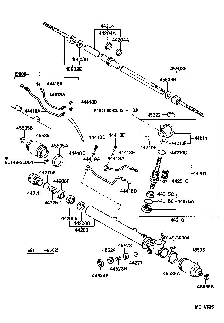  PREVIA |  FRONT STEERING GEAR LINK
