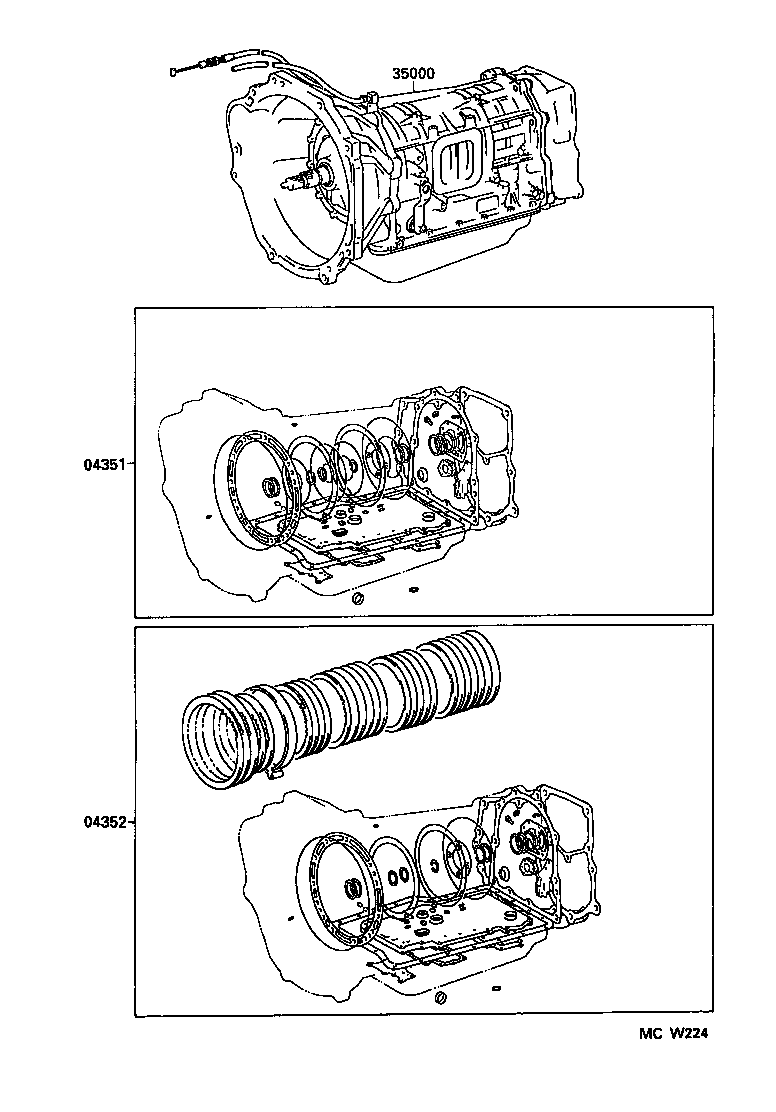  LX450 |  TRANSAXLE OR TRANSMISSION ASSY GASKET KIT ATM