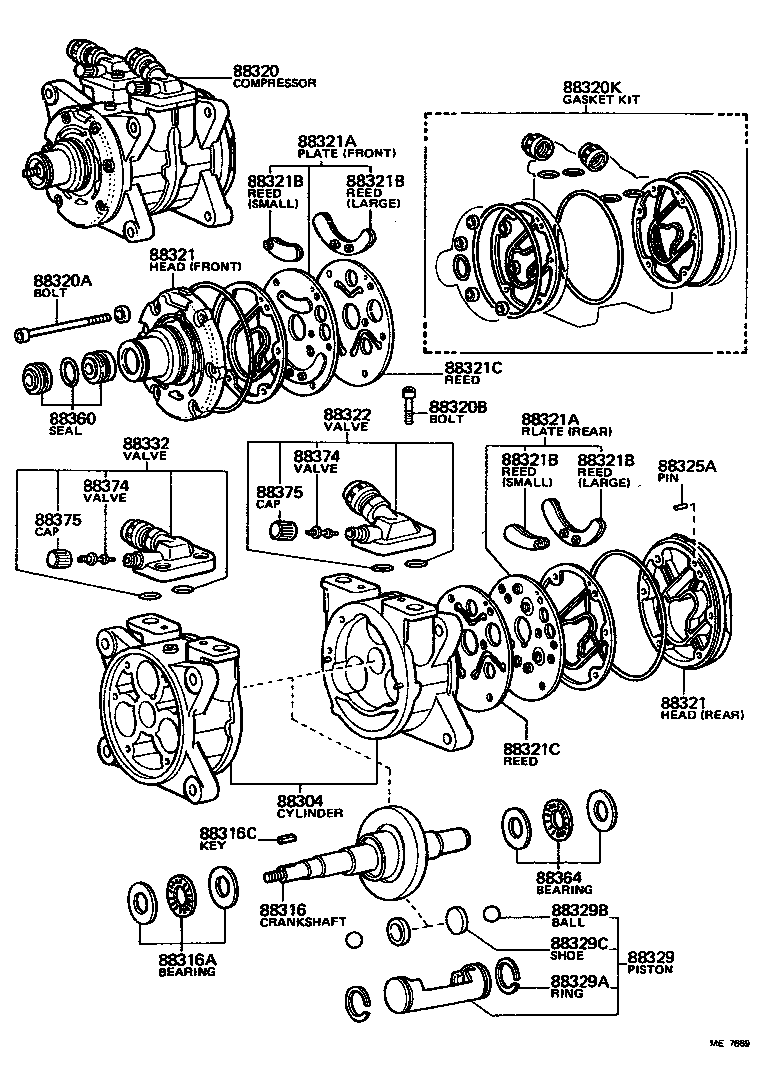  PICKUP |  HEATING AIR CONDITIONING COMPRESSOR