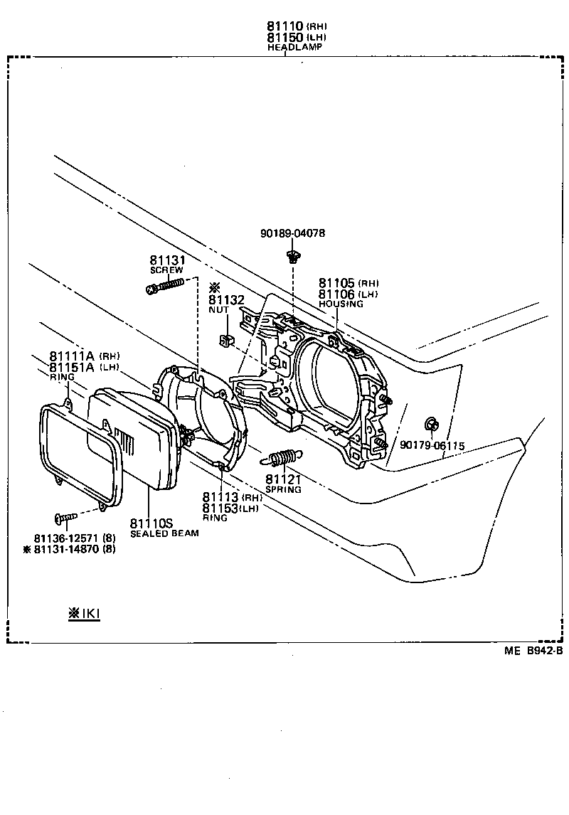  TERCEL |  HEADLAMP