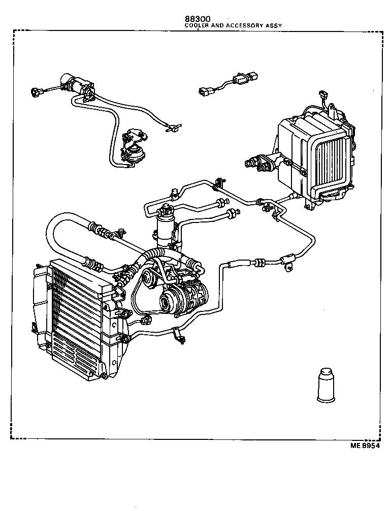  TERCEL |  HEATING AIR CONDITIONING SET