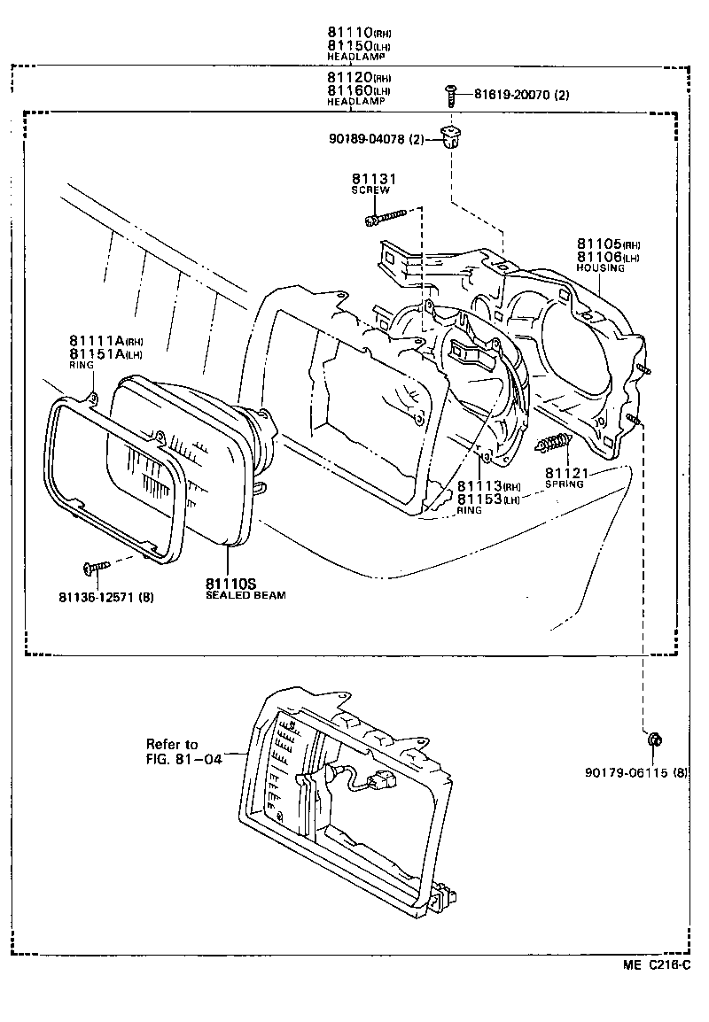  TERCEL |  HEADLAMP