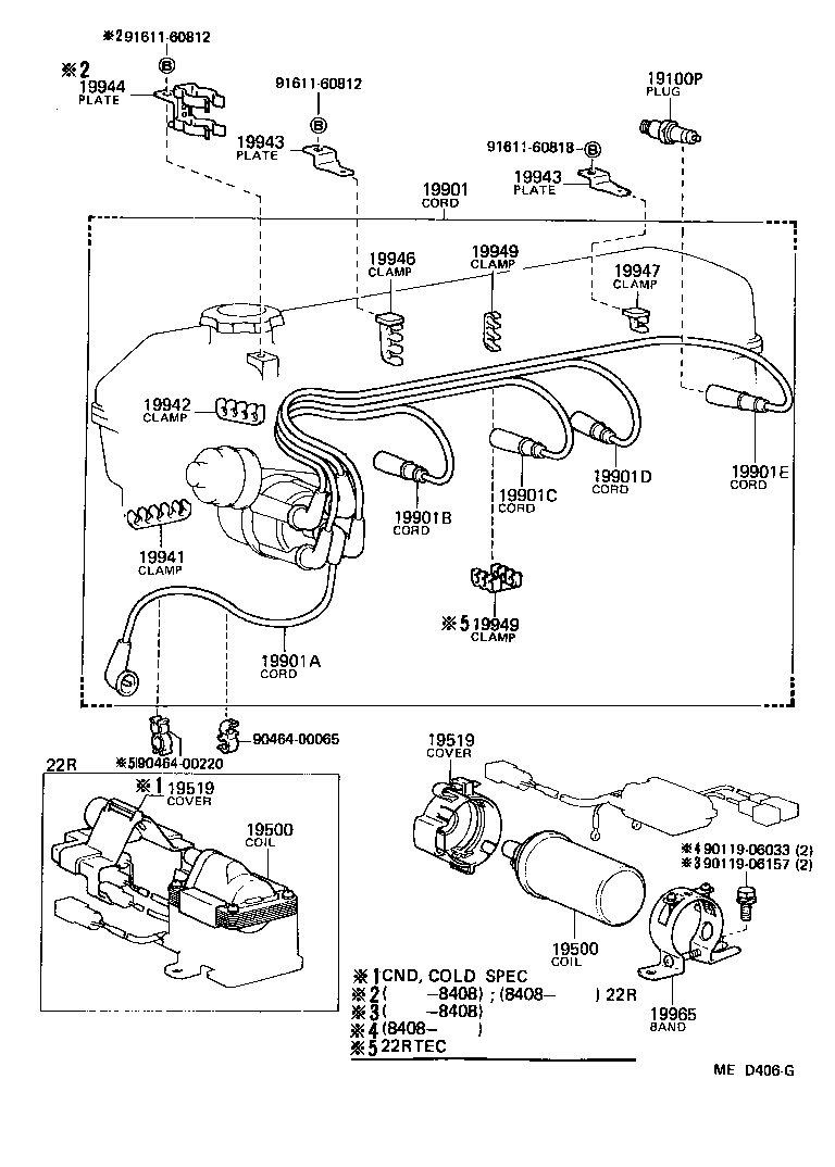  4 RUNNER TRUCK |  IGNITION COIL SPARK PLUG