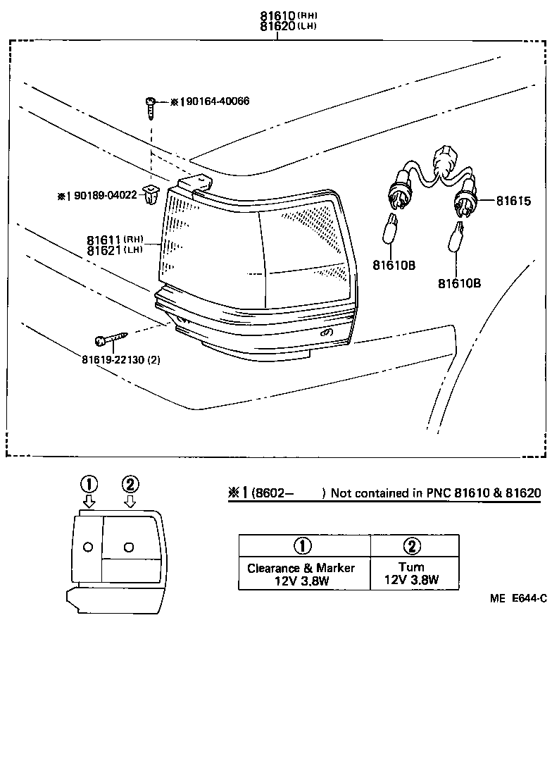  CRESSIDA |  FRONT CLEARANCE LAMP