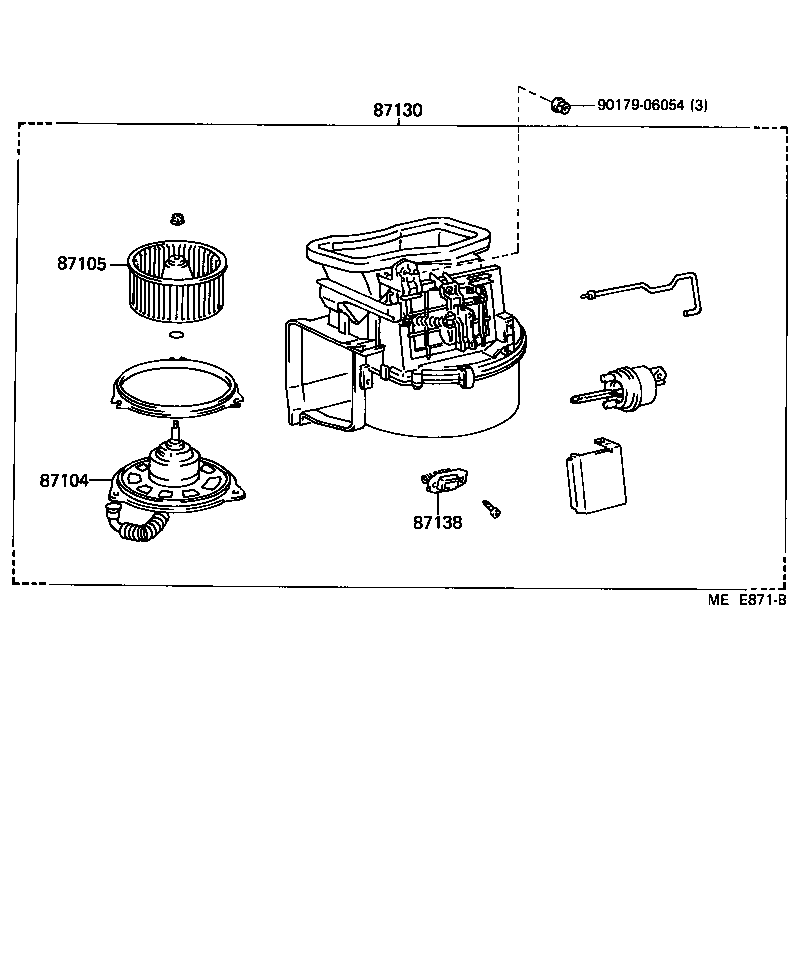  CRESSIDA |  HEATING AIR CONDITIONING HEATER UNIT BLOWER