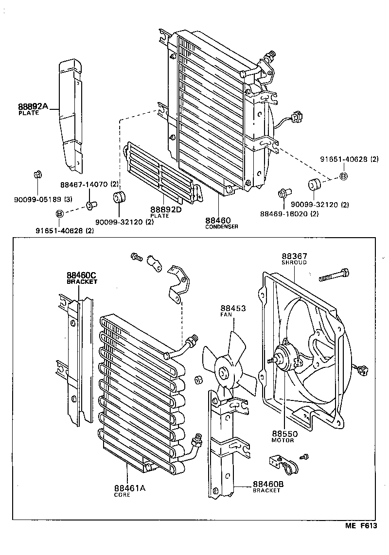  TERCEL |  HEATING AIR CONDITIONING COOLER PIPING