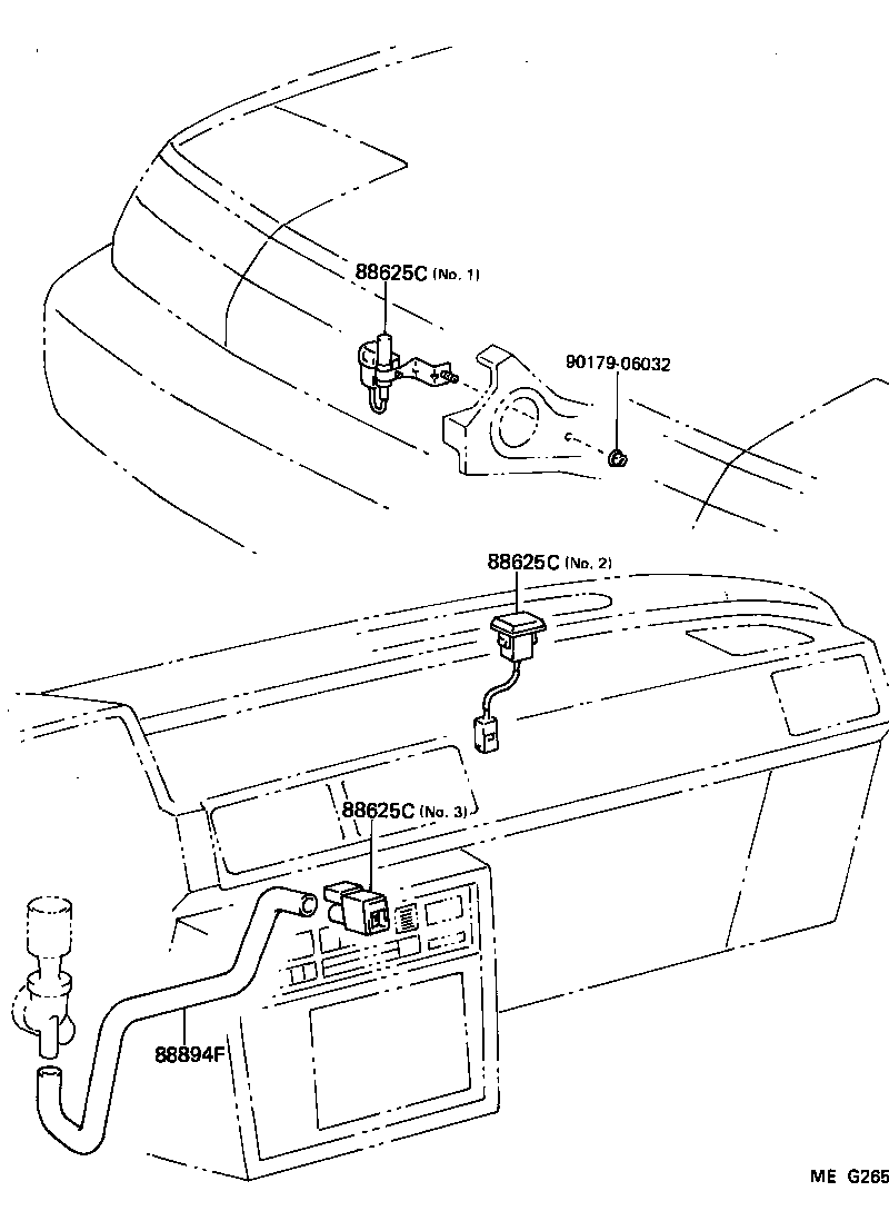  CELICA |  HEATING AIR CONDITIONING CONTROL AIR DUCT