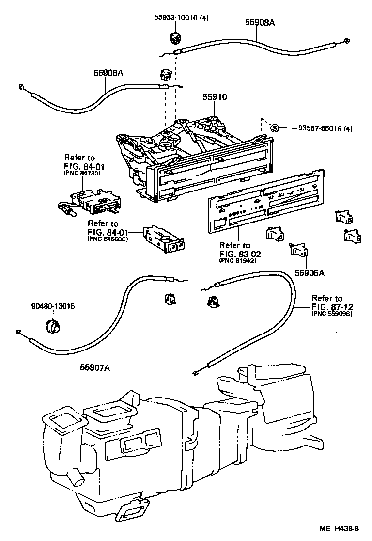  CAMRY |  HEATING AIR CONDITIONING CONTROL AIR DUCT