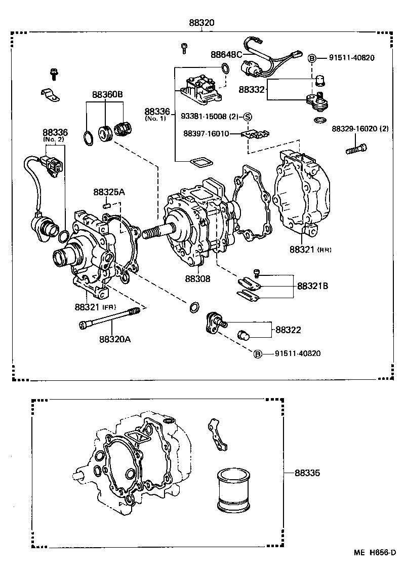  TERCEL |  HEATING AIR CONDITIONING COMPRESSOR