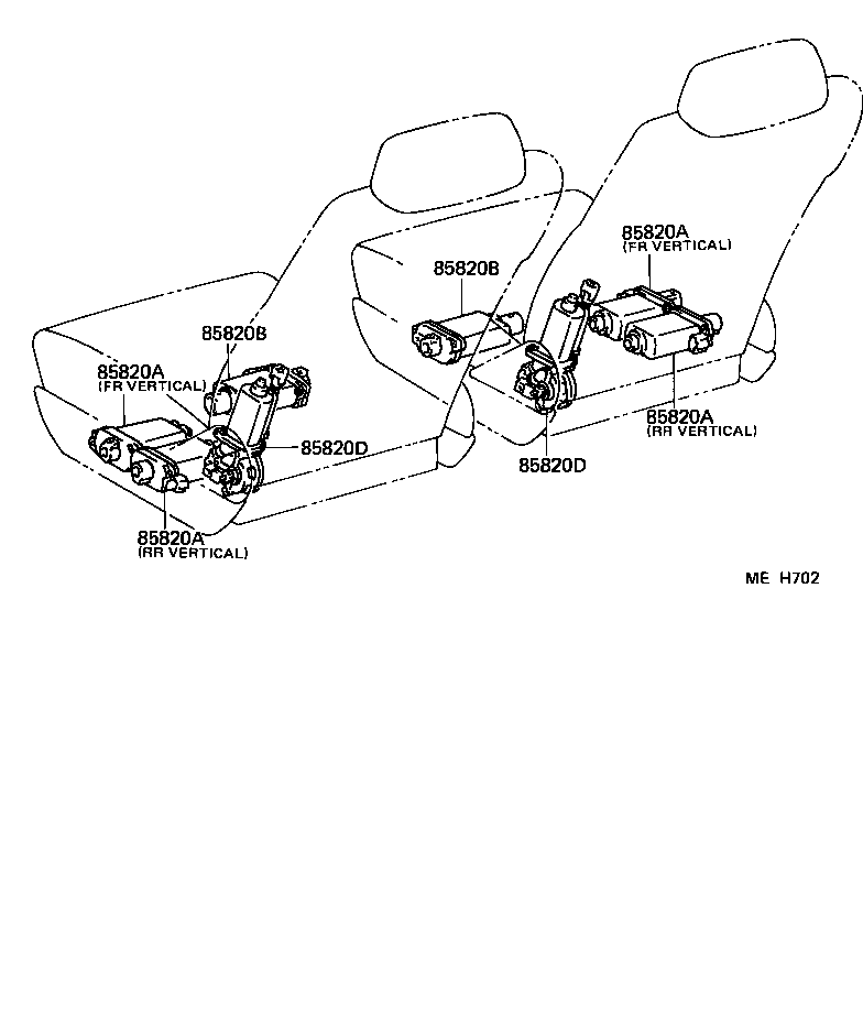  CRESSIDA |  SEAT MOTOR SEAT HEATER