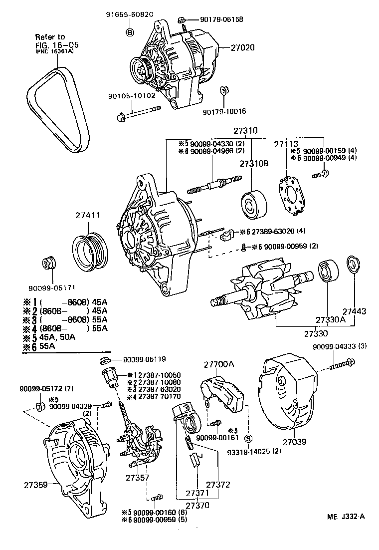  TERCEL |  ALTERNATOR