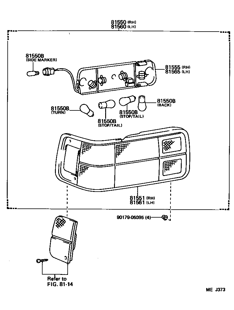  CELICA |  REAR COMBINATION LAMP