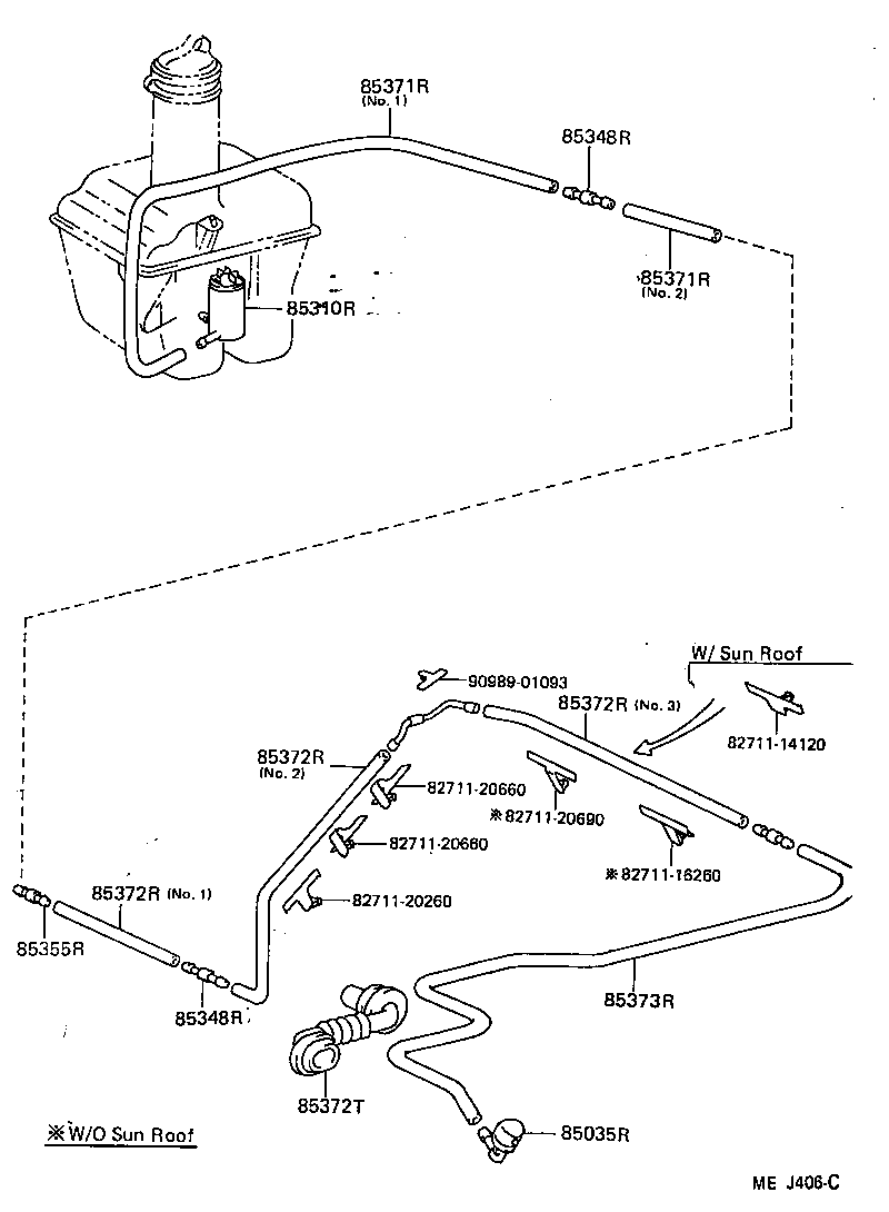  CELICA |  REAR WASHER