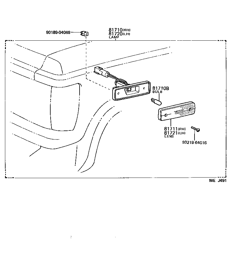  LAND CRUISER 62 |  FRONT MARKER LAMP