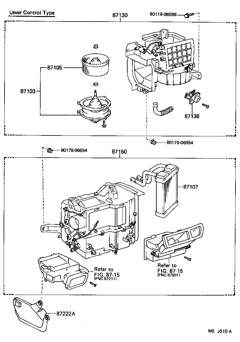  CELICA |  HEATING AIR CONDITIONING HEATER UNIT BLOWER