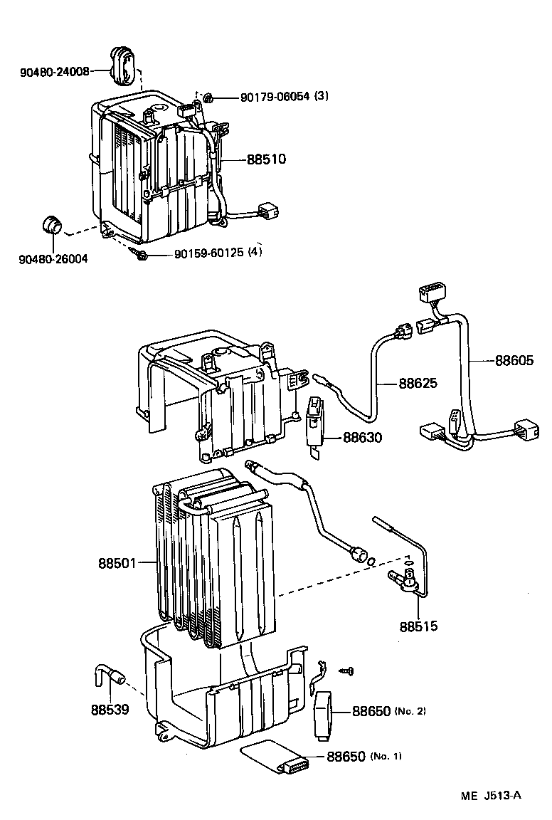  CELICA |  HEATING AIR CONDITIONING COOLER UNIT