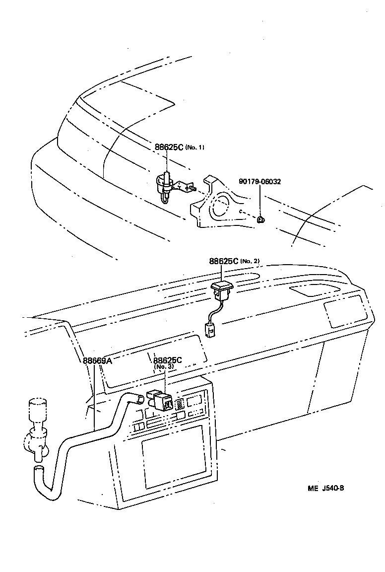  CELICA |  HEATING AIR CONDITIONING CONTROL AIR DUCT