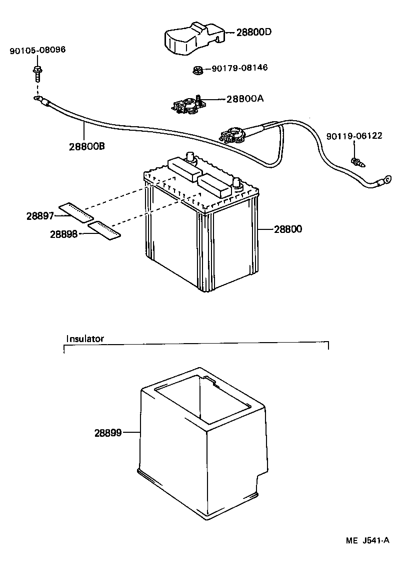  CELICA |  BATTERY BATTERY CABLE