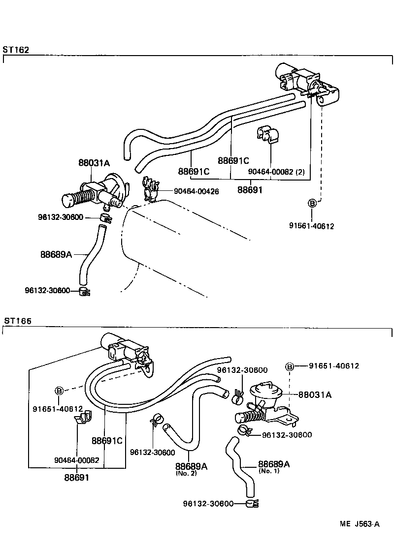  CELICA |  HEATING AIR CONDITIONING VACUUM PIPING