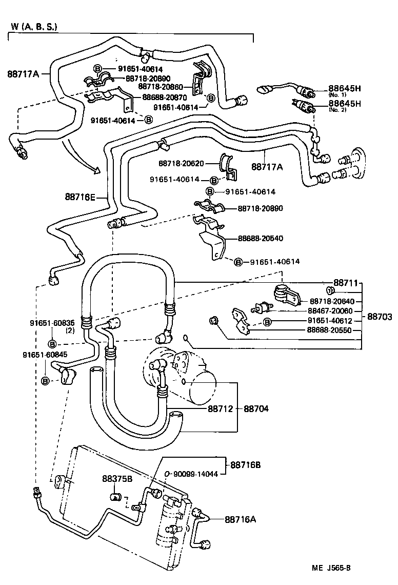  CELICA |  HEATING AIR CONDITIONING COOLER PIPING