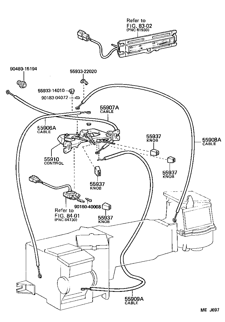  LAND CRUISER 62 |  HEATING AIR CONDITIONING CONTROL AIR DUCT