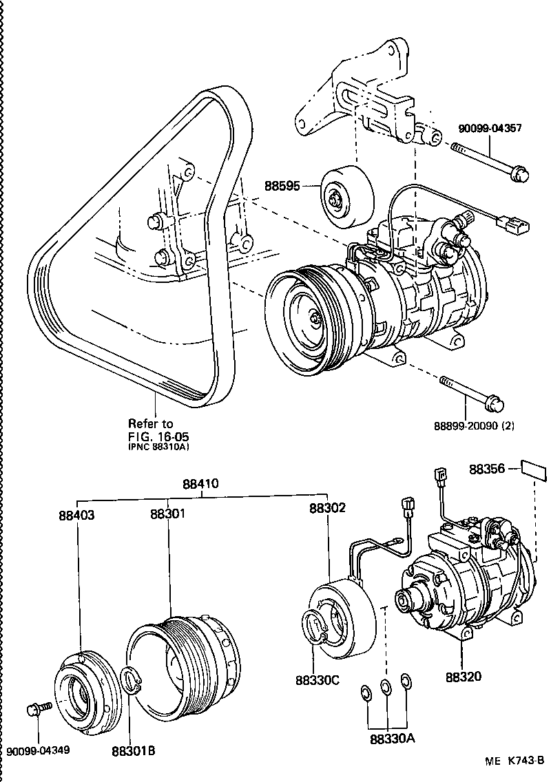  CELICA |  HEATING AIR CONDITIONING COMPRESSOR