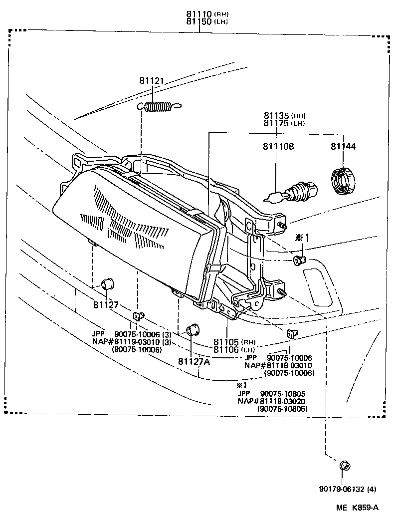  CAMRY NAP |  HEADLAMP