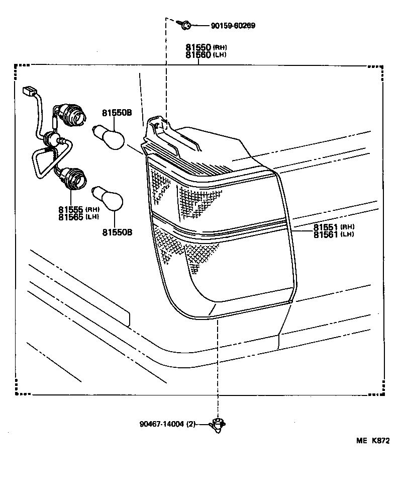  CAMRY JPP |  REAR COMBINATION LAMP