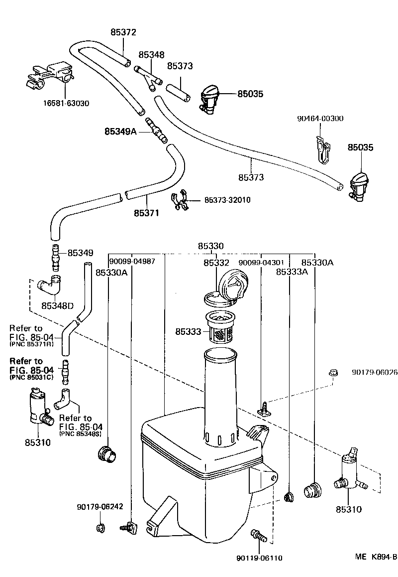  CAMRY JPP |  WINDSHIELD WASHER