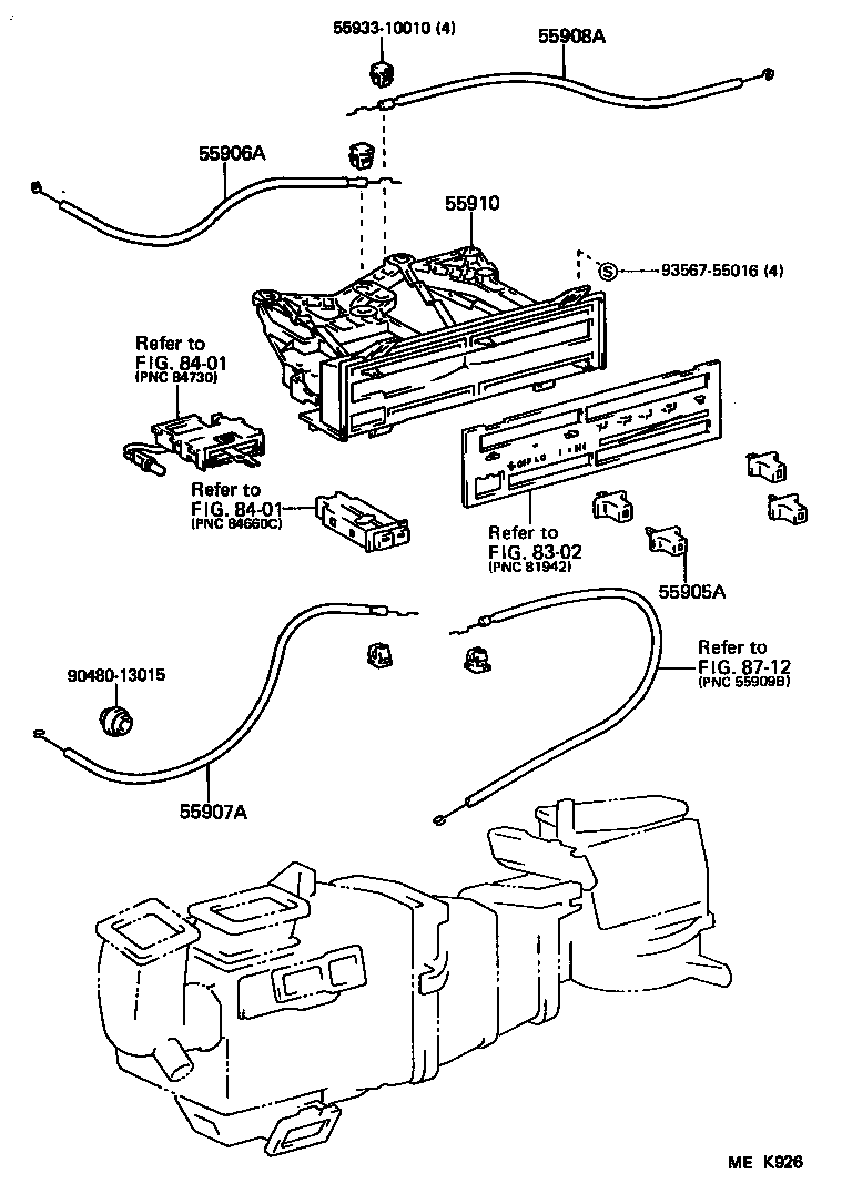  CAMRY JPP |  HEATING AIR CONDITIONING CONTROL AIR DUCT