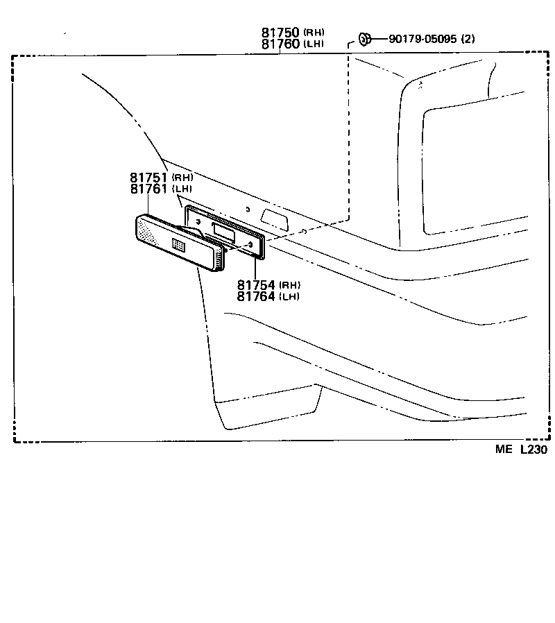  SUPRA |  REAR SIDE MARKER LAMP