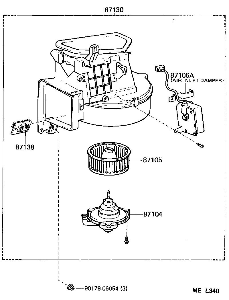  SUPRA |  HEATING AIR CONDITIONING HEATER UNIT BLOWER