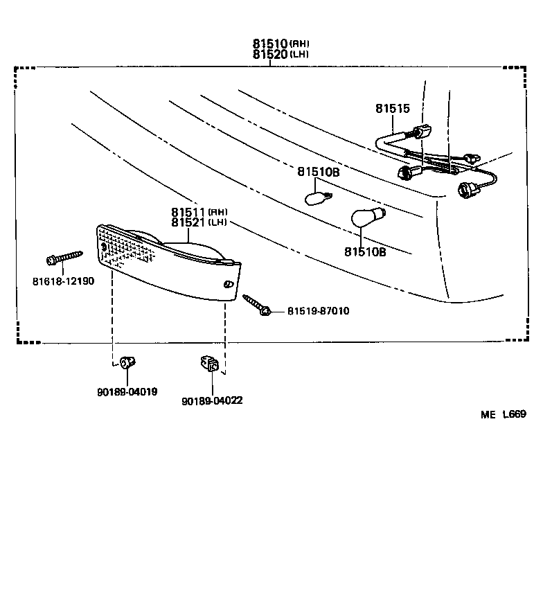  VAN |  FRONT TURN SIGNAL LAMP