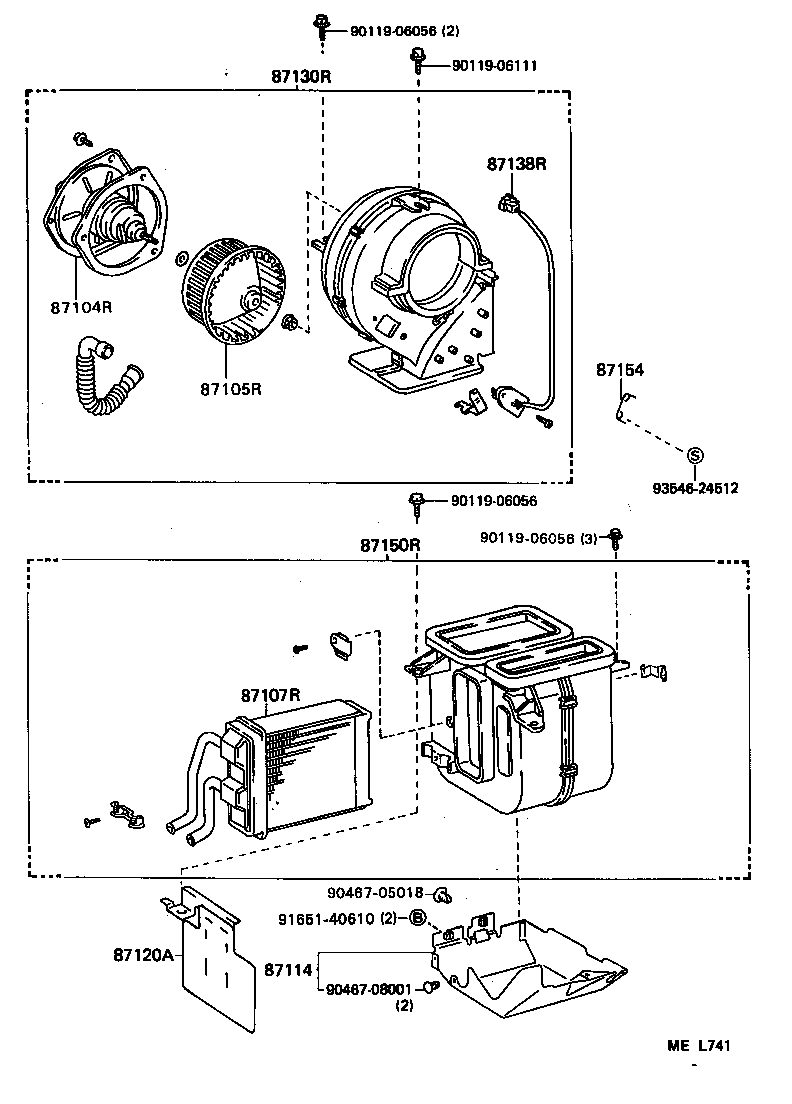  VAN |  HEATING AIR CONDITIONING HEATER UNIT BLOWER
