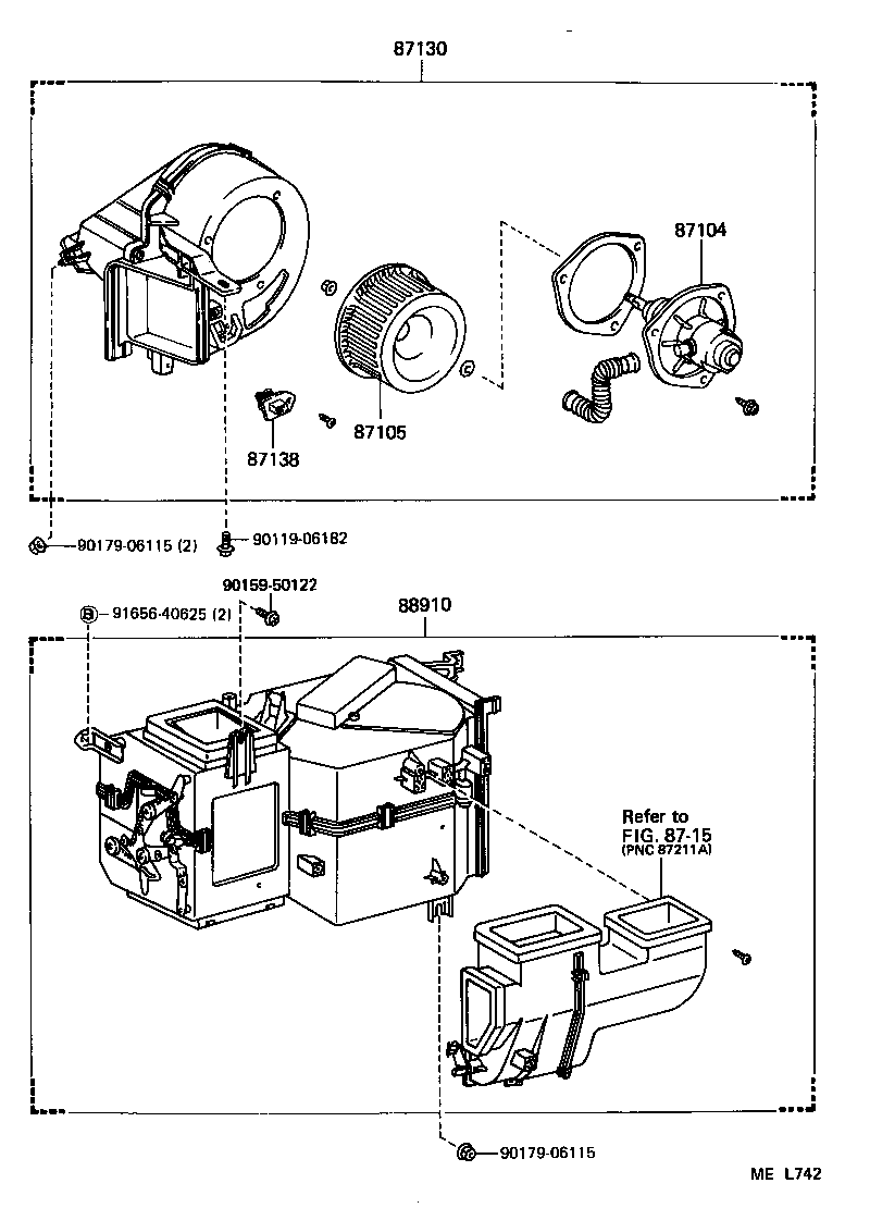  VAN |  HEATING AIR CONDITIONING HEATER UNIT BLOWER