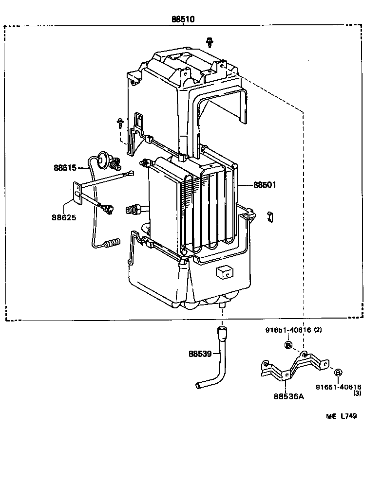  VAN |  HEATING AIR CONDITIONING COOLER UNIT