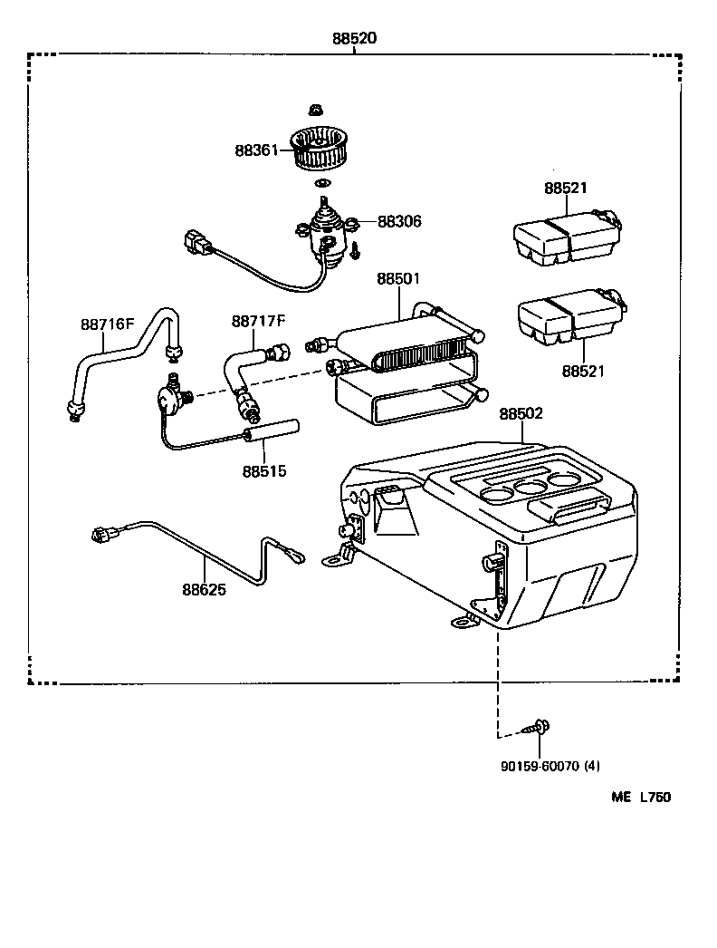  VAN |  HEATING AIR CONDITIONING COOLER UNIT