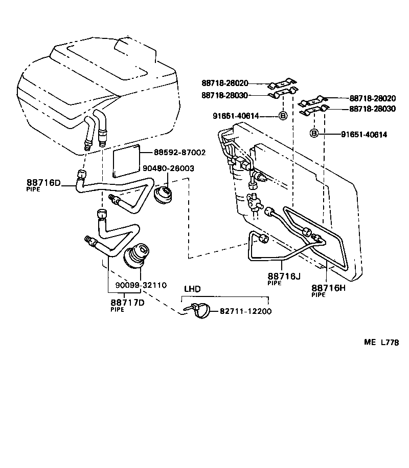  VAN |  HEATING AIR CONDITIONING COOLER PIPING