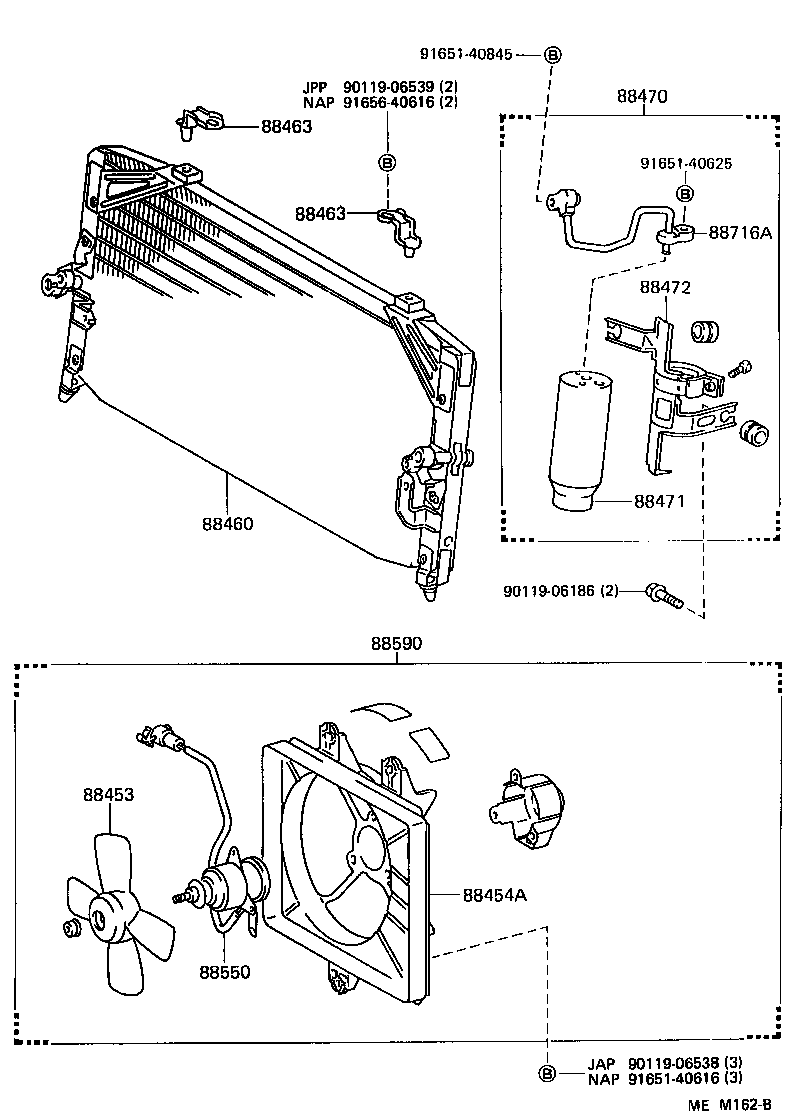  CAMRY NAP |  HEATING AIR CONDITIONING COOLER PIPING