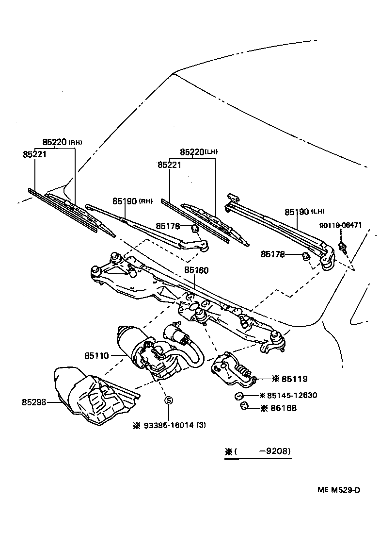  LS400 |  WINDSHIELD WIPER