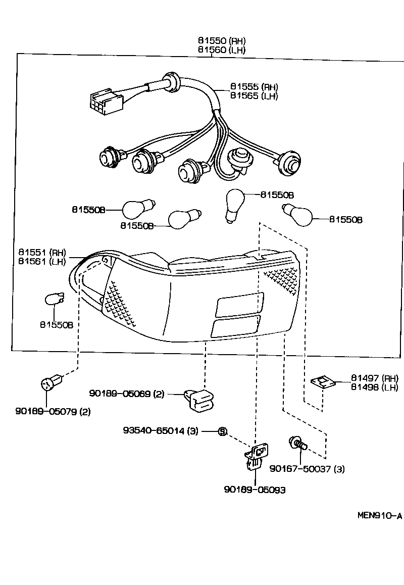  CELICA |  REAR COMBINATION LAMP