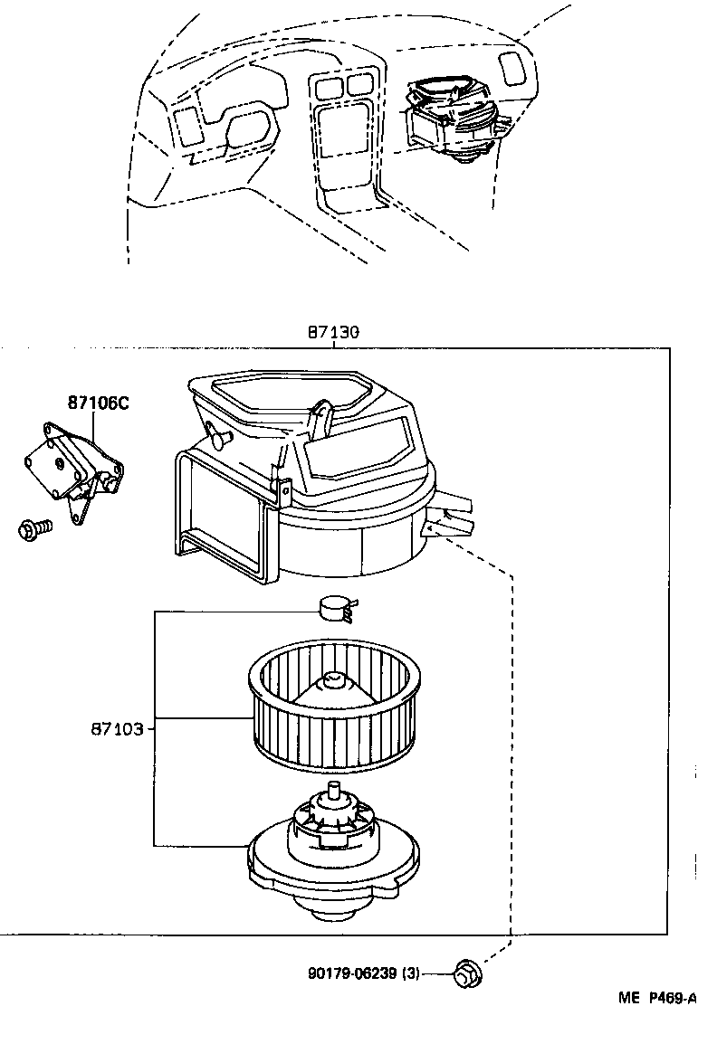  MR2 |  HEATING AIR CONDITIONING HEATER UNIT BLOWER