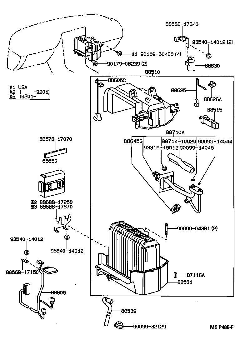  MR2 |  HEATING AIR CONDITIONING COOLER UNIT