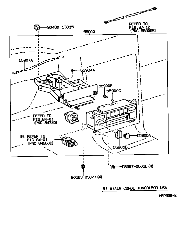  MR2 |  HEATING AIR CONDITIONING CONTROL AIR DUCT